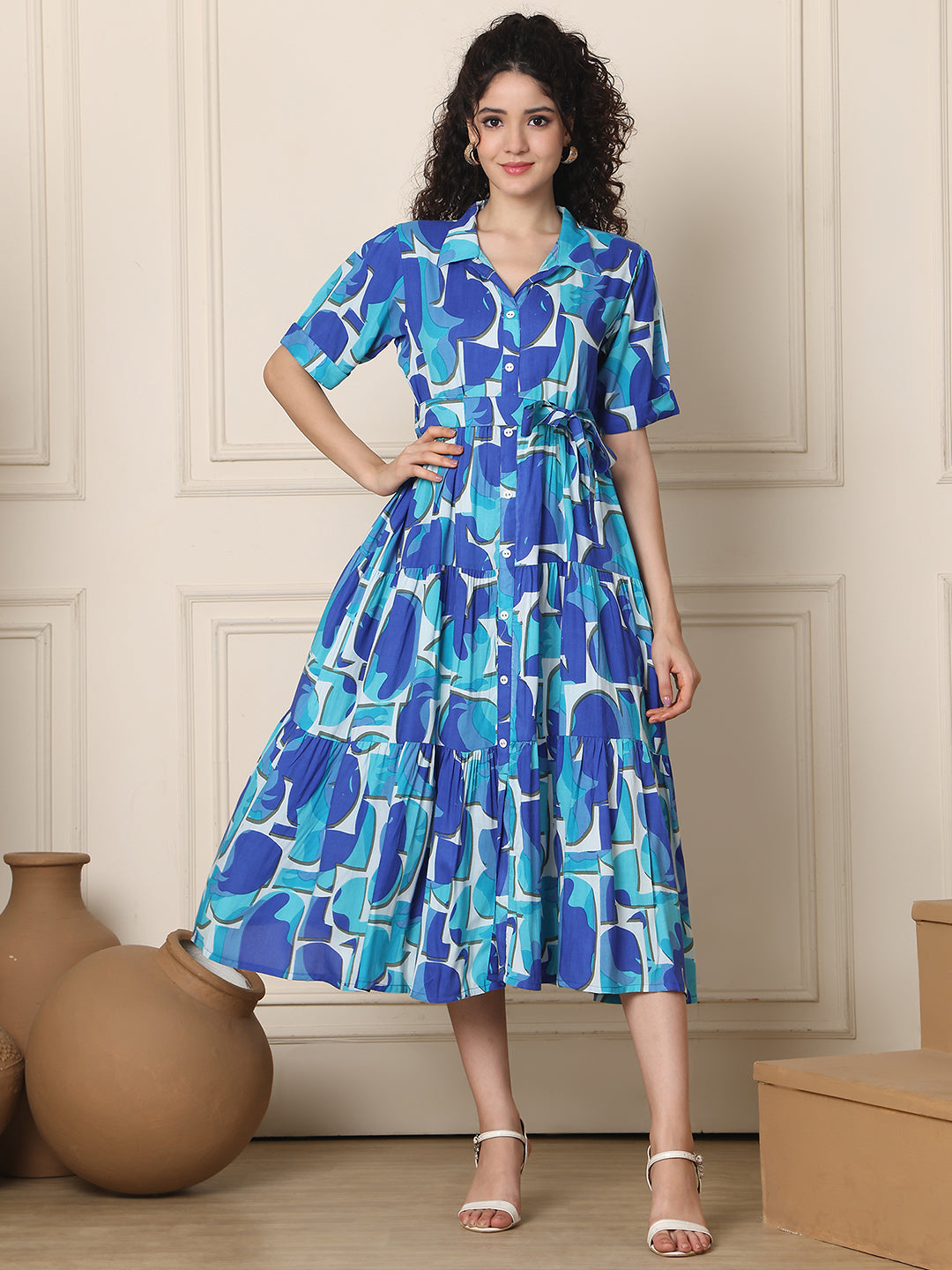 Aawari Rayon Printed Waist-up Dresses / Western Wear