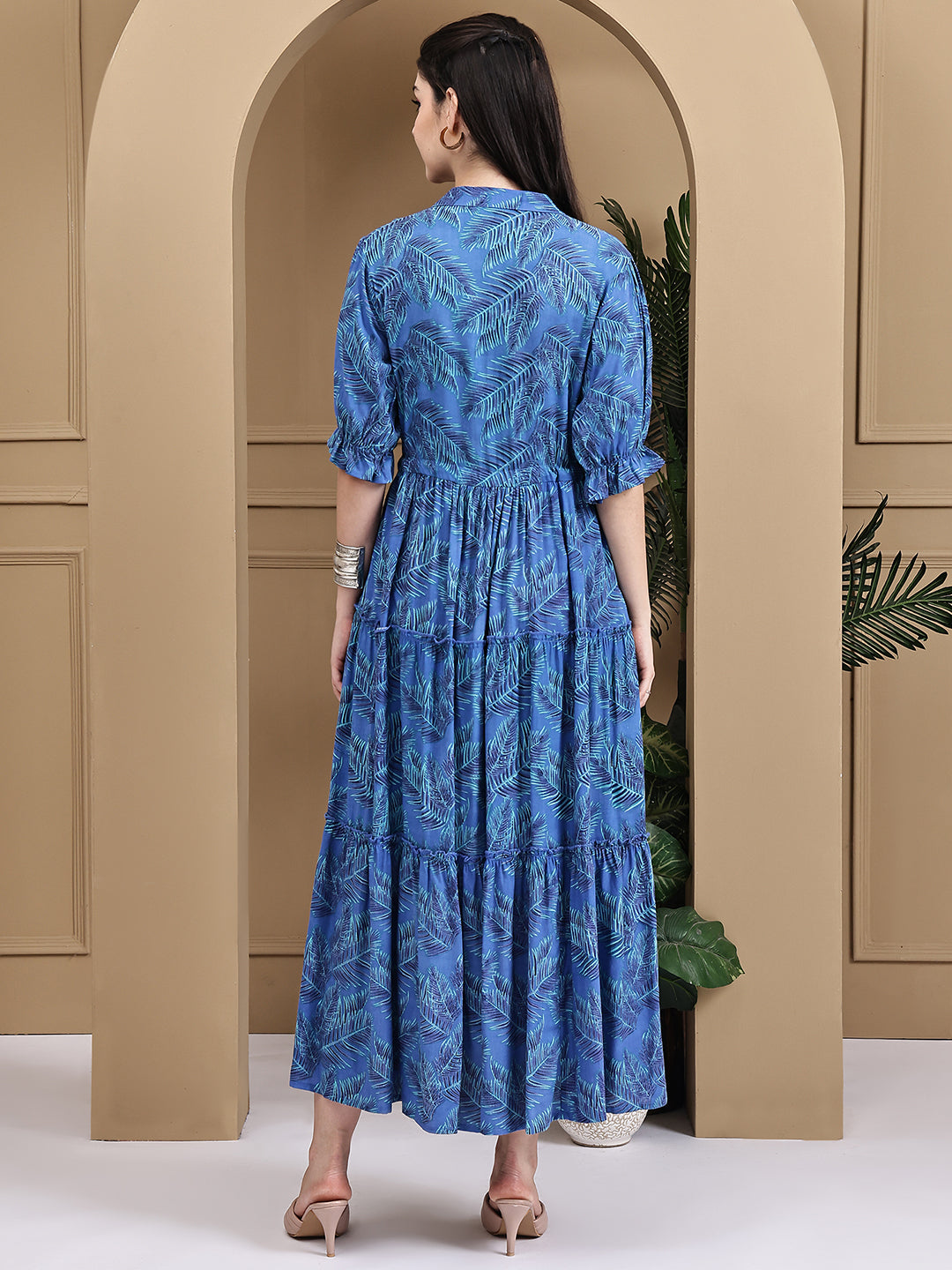 Aawari Cotton Printed Knot Dresses / Maxi Dresses / Western Wear