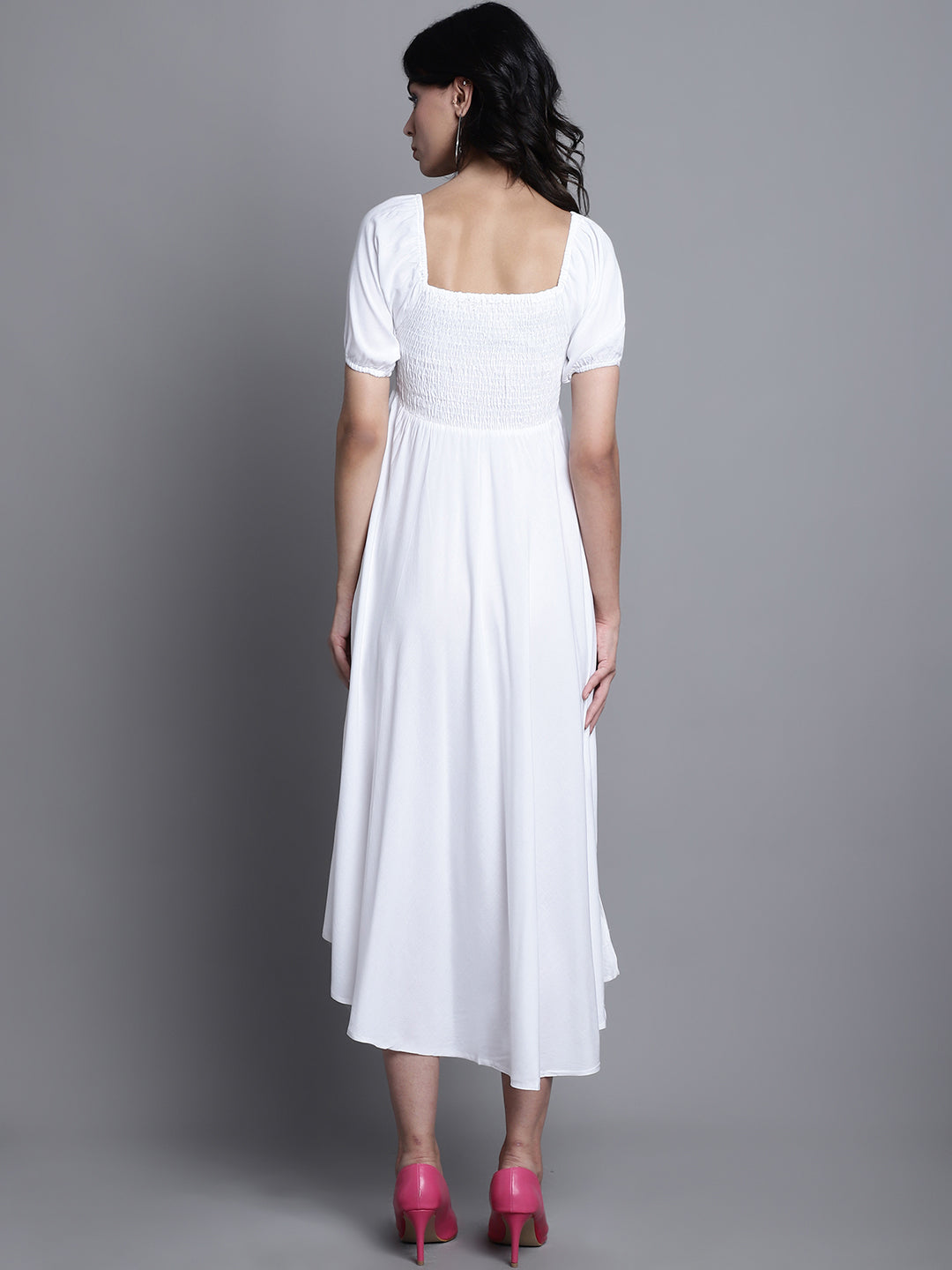 Aawari Women Rayon Solid Elegant Dresses / Maxi Dresses / Western Wear