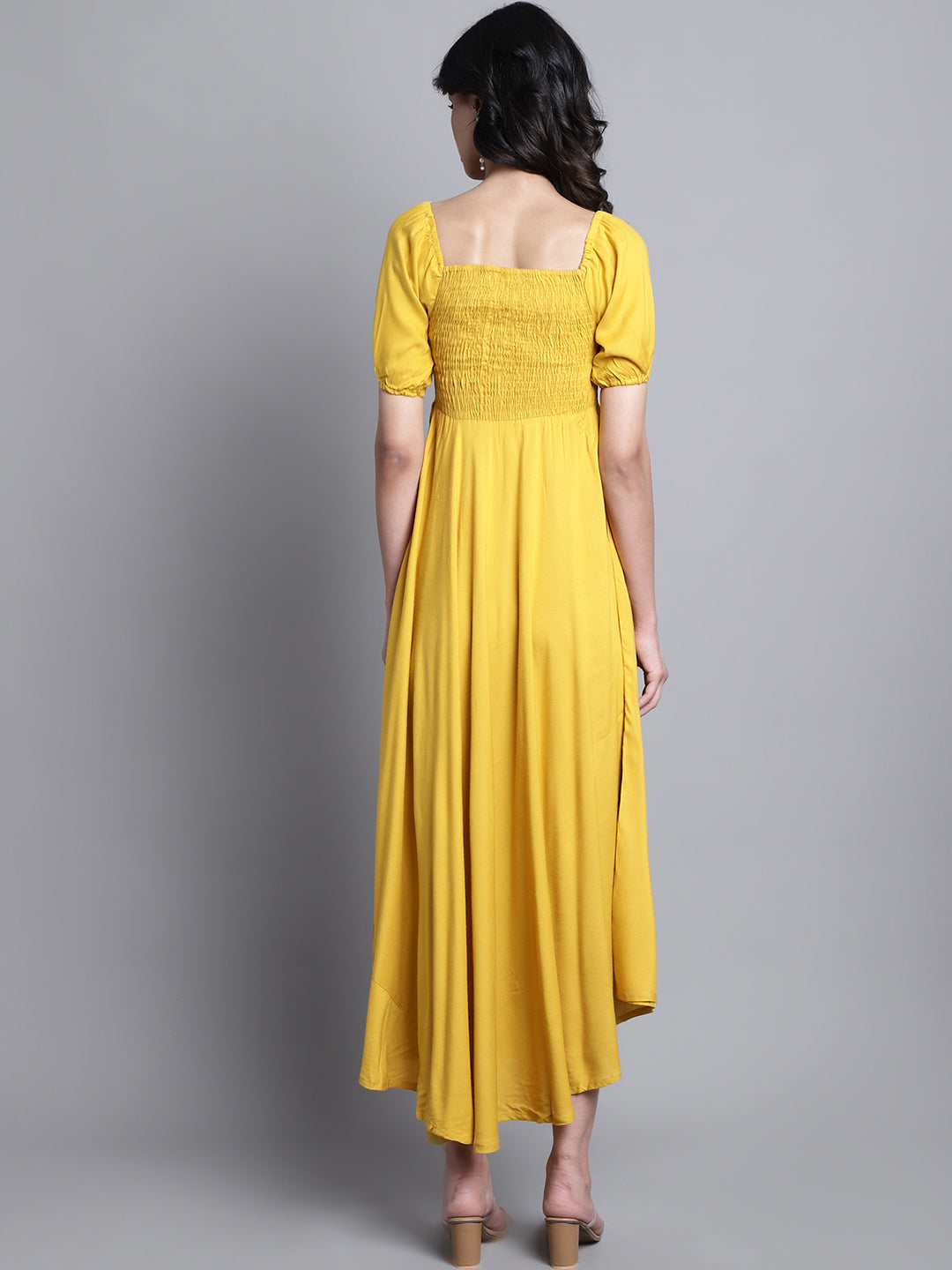 Aawari Women Rayon Solid Elegant Dresses / Maxi Dresses / Western Wear