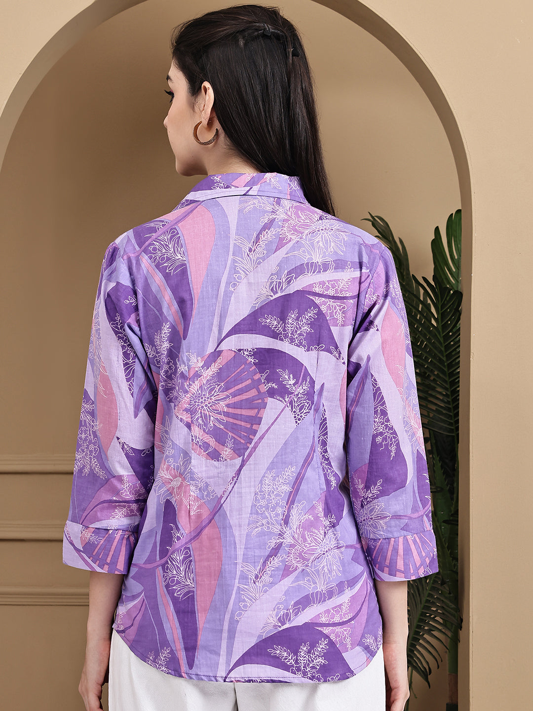 Aawari Women Cotton Printed Shirts / Western Wear