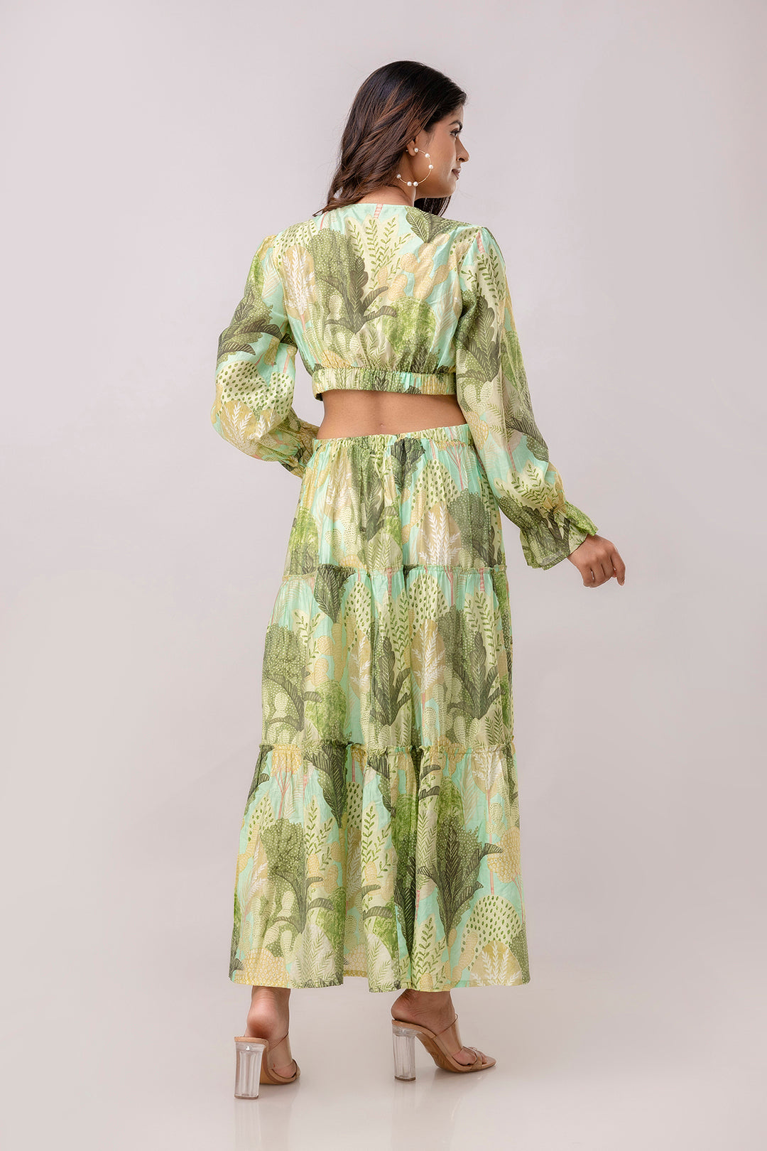 Aawari Women Chanderi Printed Dresses / Western Wear