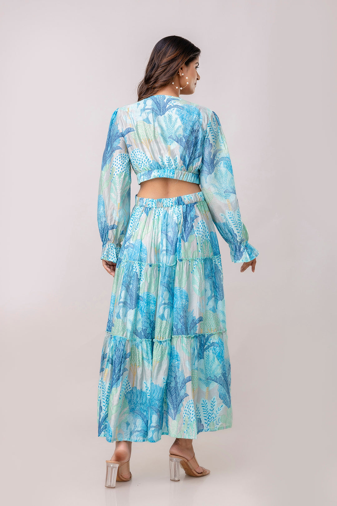 Aawari Women Chanderi Printed Dresses / Western Wear