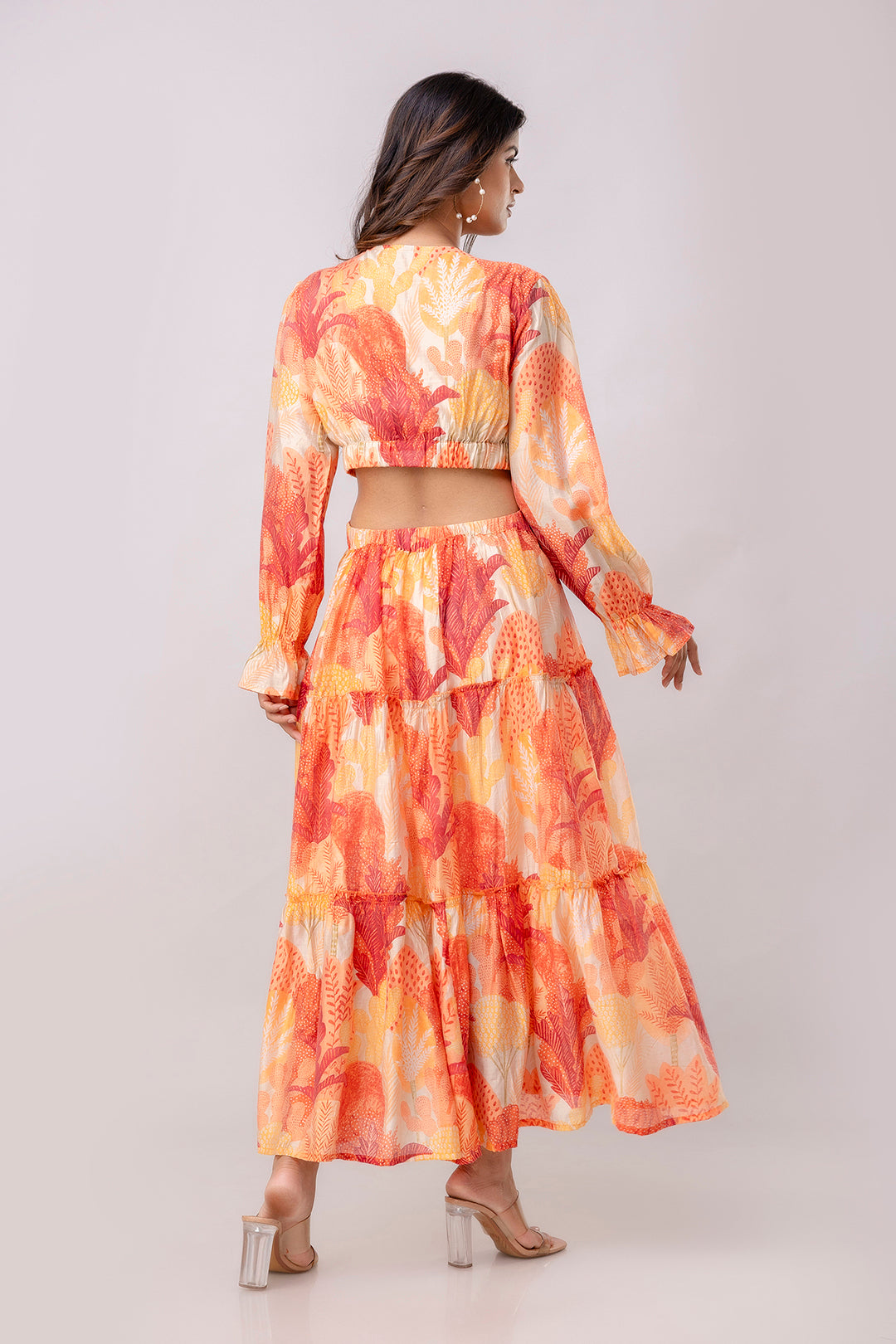 Aawari Women Chanderi Printed Dresses / Western Wear