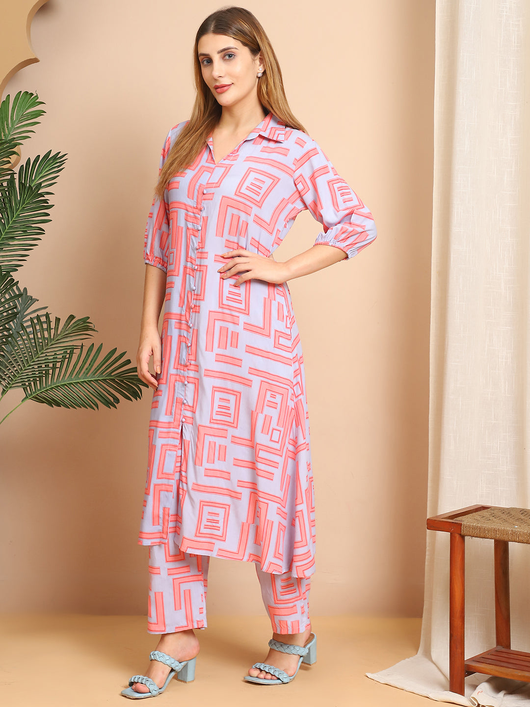 Aawari Rayon Printed Co-ord Sets / Western Wear