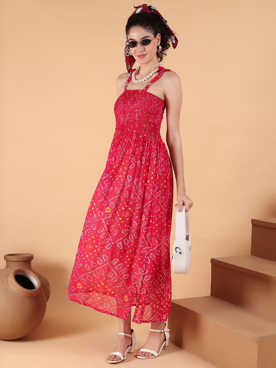 Aawari Bhandhej Printed Dress - Western Wear