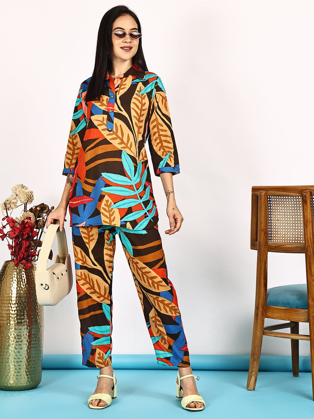 Aawari Cotton Unique Printed Co-ord Sets / Western Wear