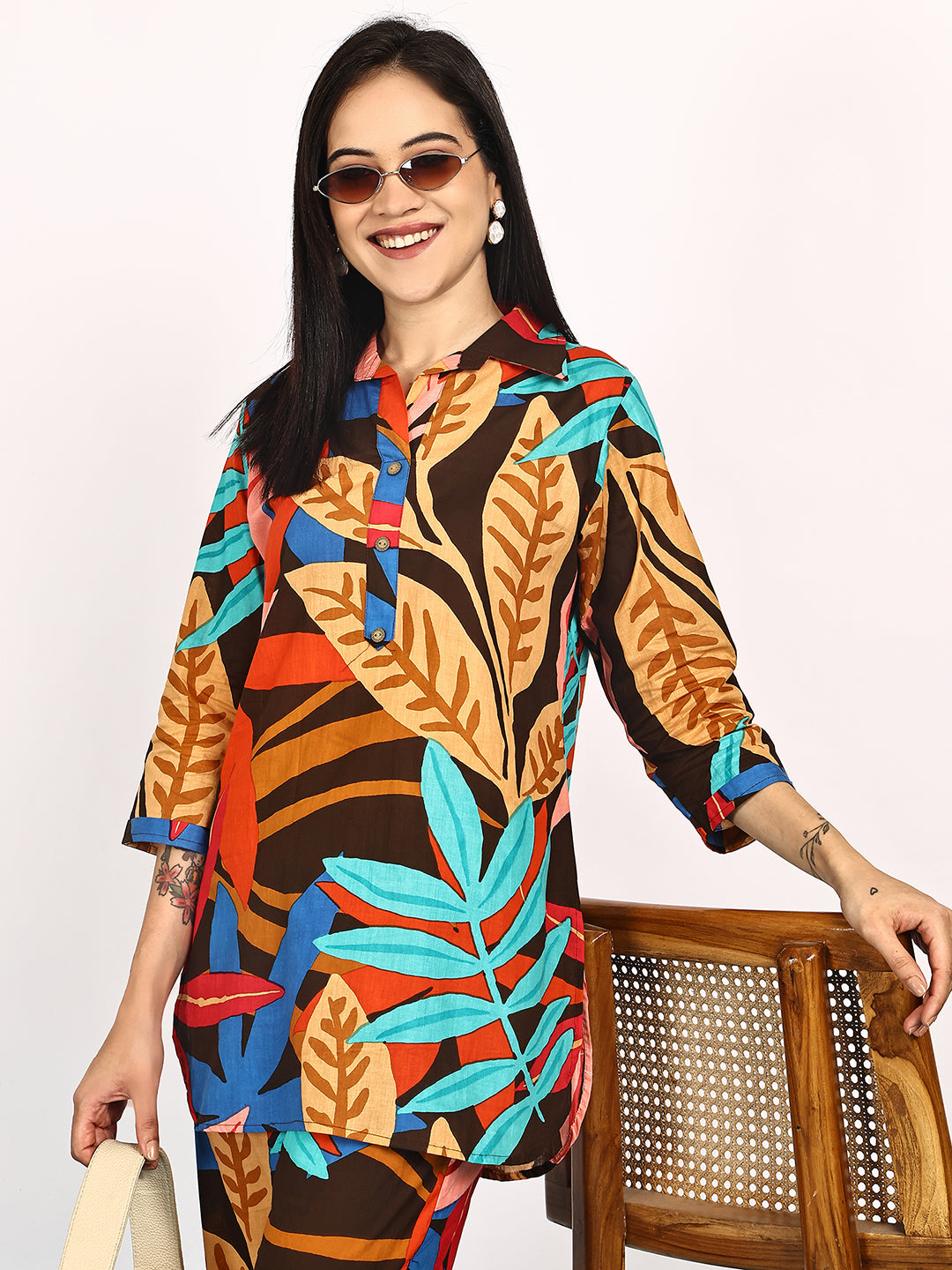 Aawari Cotton Unique Printed Co-ord Sets / Western Wear