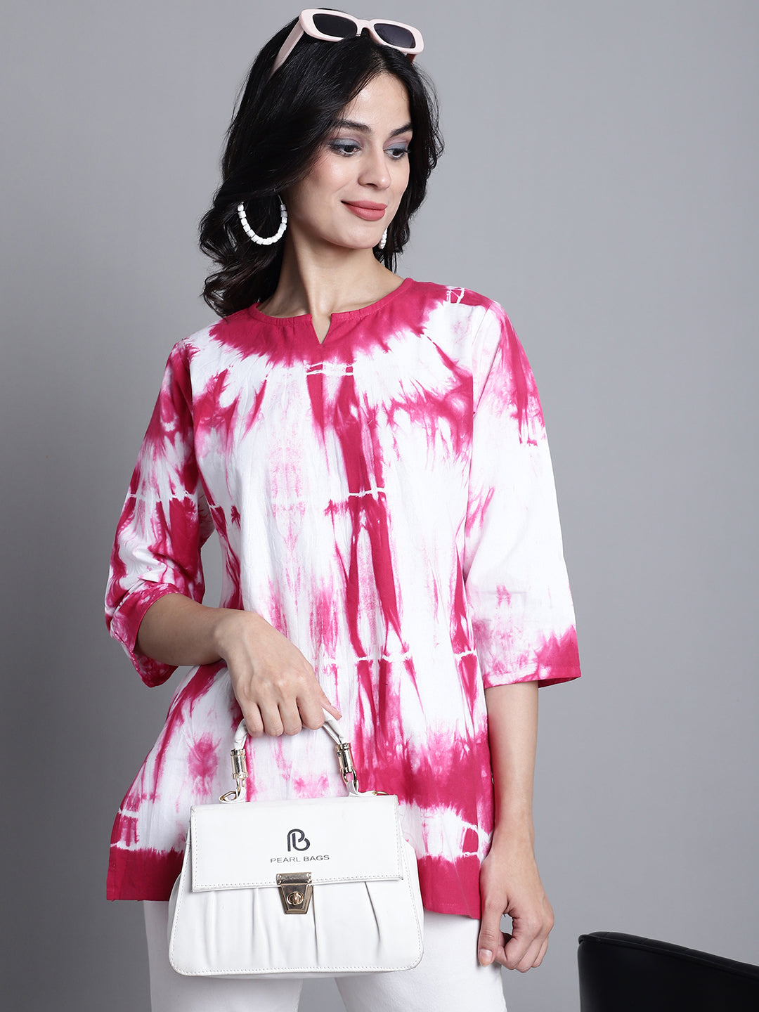 Aawari Women Cotton Tie & Dye Tops & Tunics / Western Wear