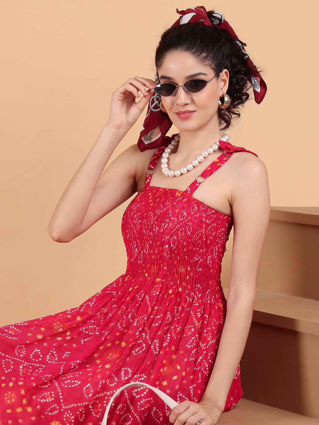 Aawari Bhandhej Printed Dress - Western Wear