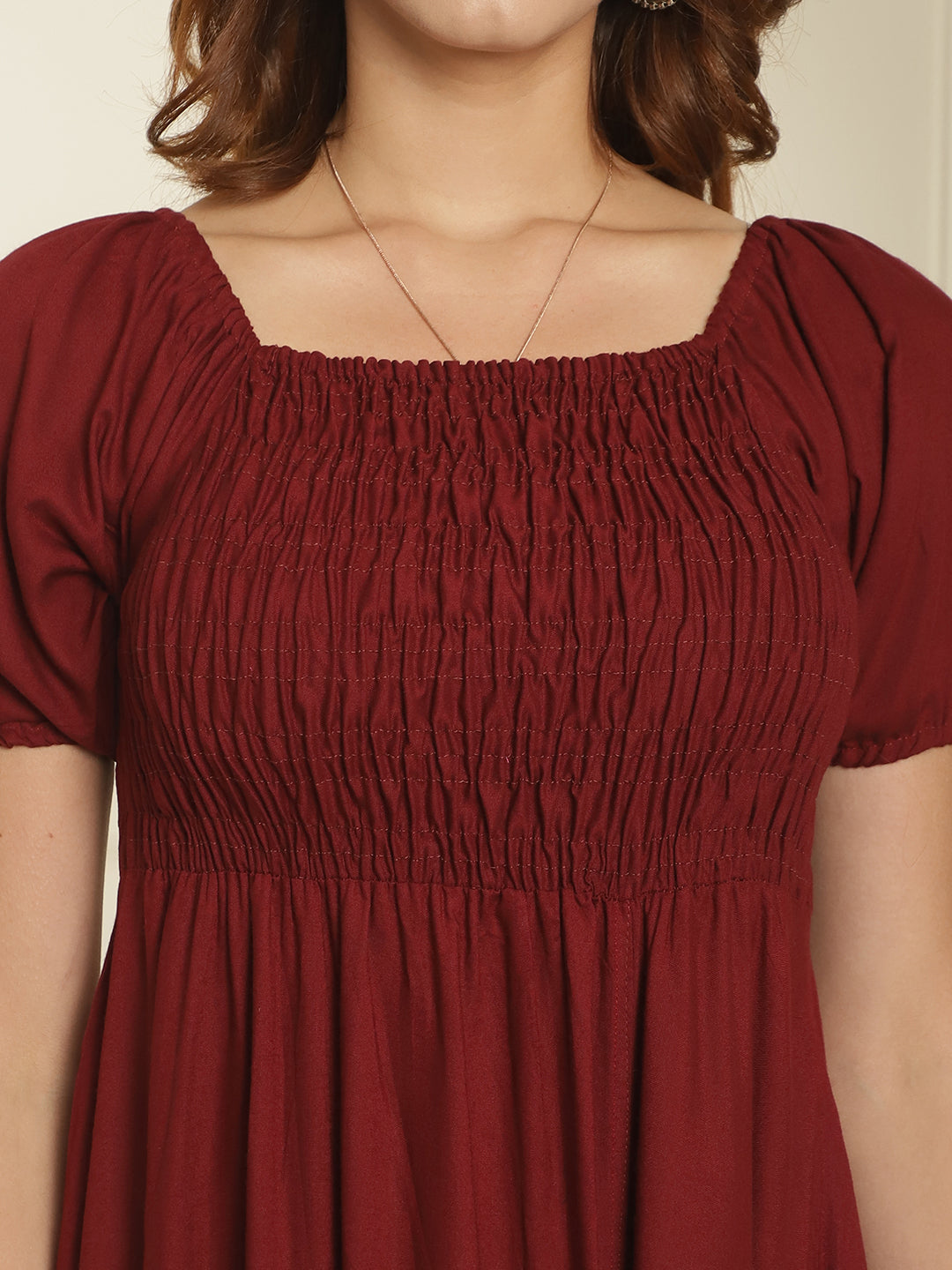 Women Bobbin Dresses With Flared Cut / Western Wear