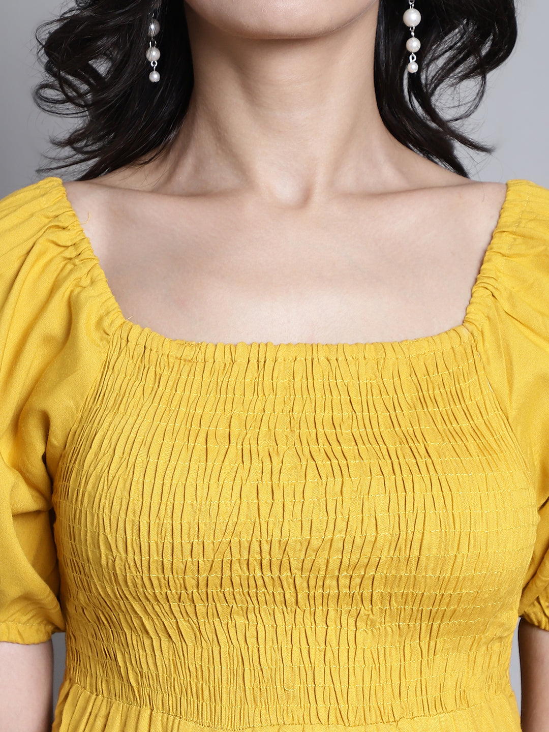 Aawari Women Rayon Solid Elegant Dresses / Maxi Dresses / Western Wear