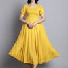 Aawari Women Rayon Solid Elegant Dresses / Maxi Dresses / Western Wear