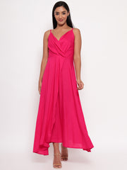 Aawari Casual Pink Dress