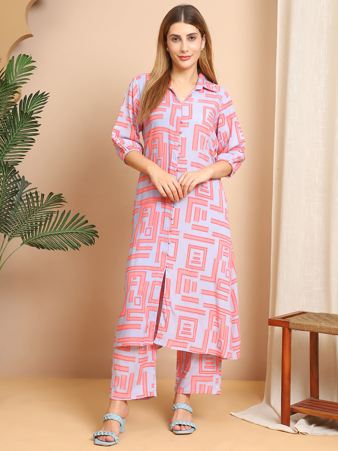Aawari Rayon Printed Co-ord Sets / Western Wear