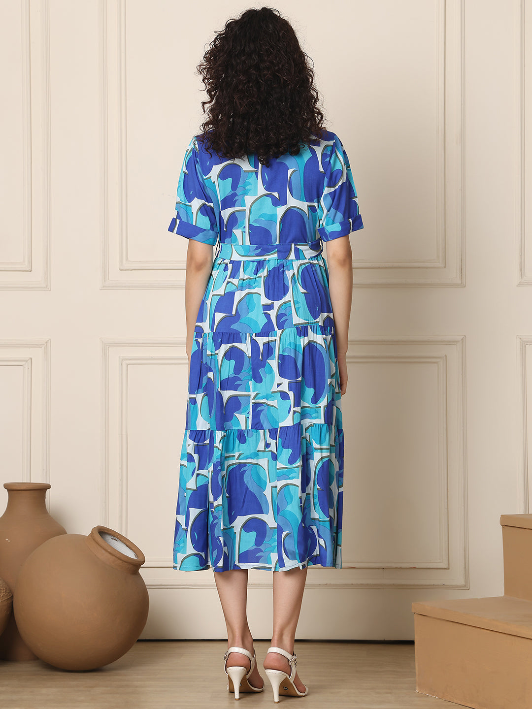 Aawari Rayon Printed Waist-up Dresses / Maxi Dresses