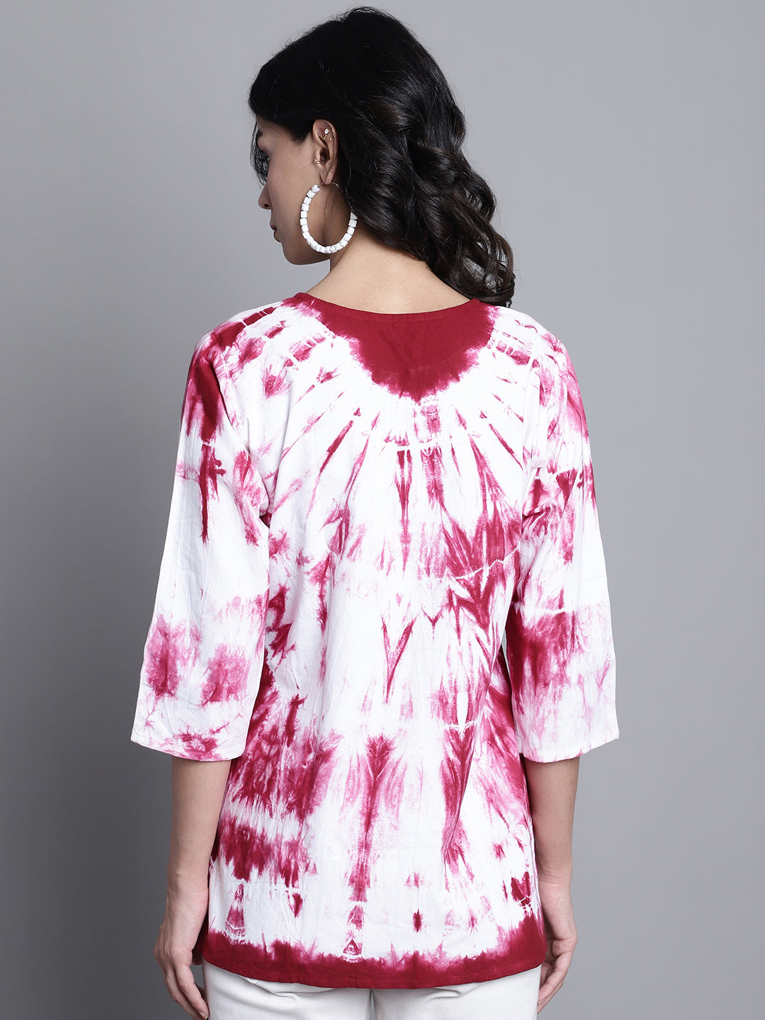 Aawari Women Cotton Tie & Dye Tops