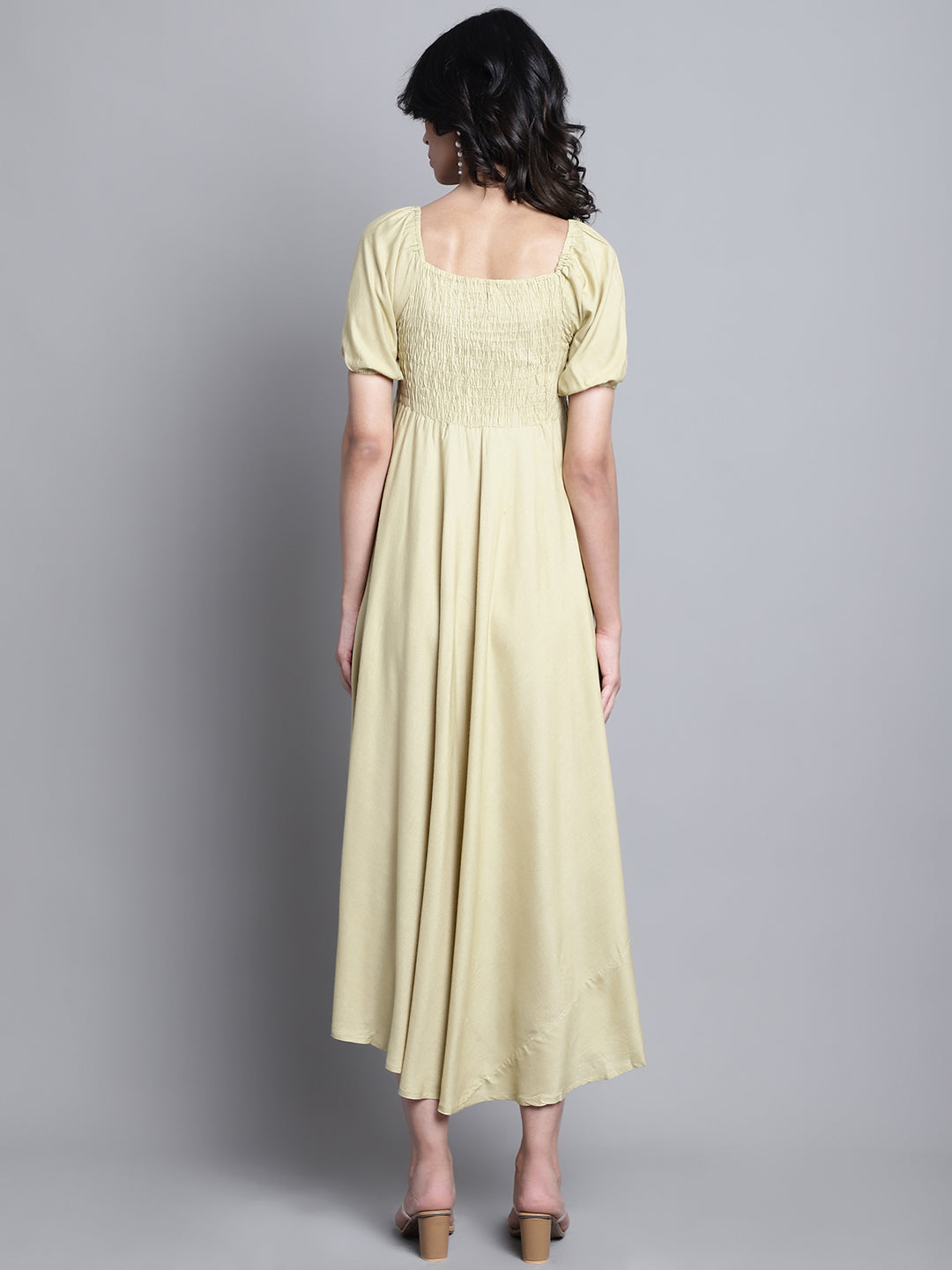 Aawari Women Rayon Solid Elegant Dresses