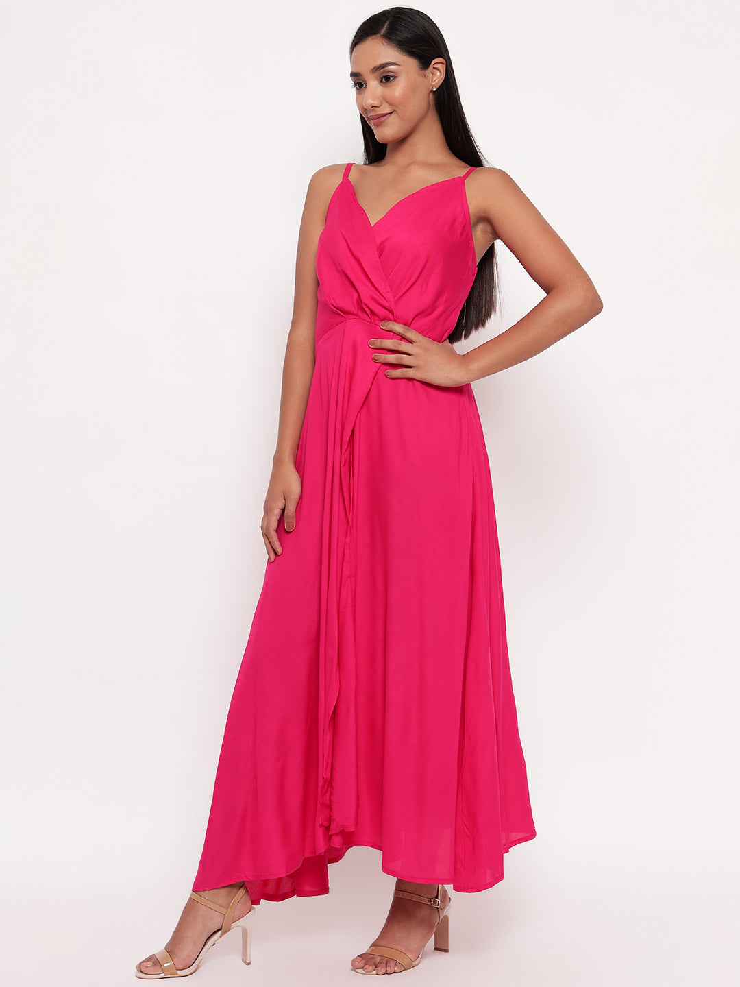 Aawari Casual Pink Dress