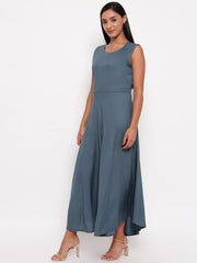 Aawari Fit & Flare Gown ( GREY )