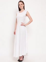 Aawari Fit & Flare Gown ( WHITE )