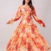 Aawari Women Chanderi Printed Dresses / Western Wear