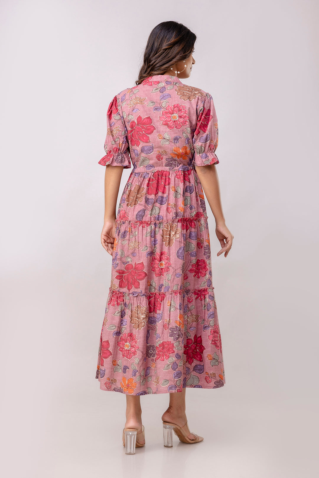 Aawari Women Cotton Printed Knot Dresses / Maxi Dresses / Western Wear