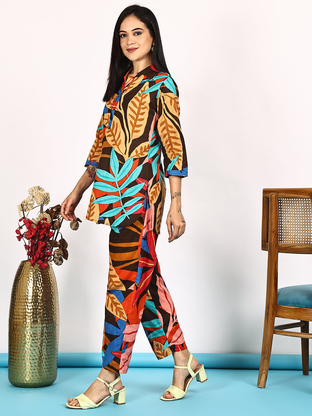 Aawari Cotton Unique Printed Co-ord Set