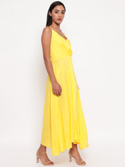 Aawari Casual Yellow Dress