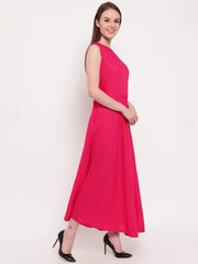 Aawari Fit & Flare Gown ( PINK )