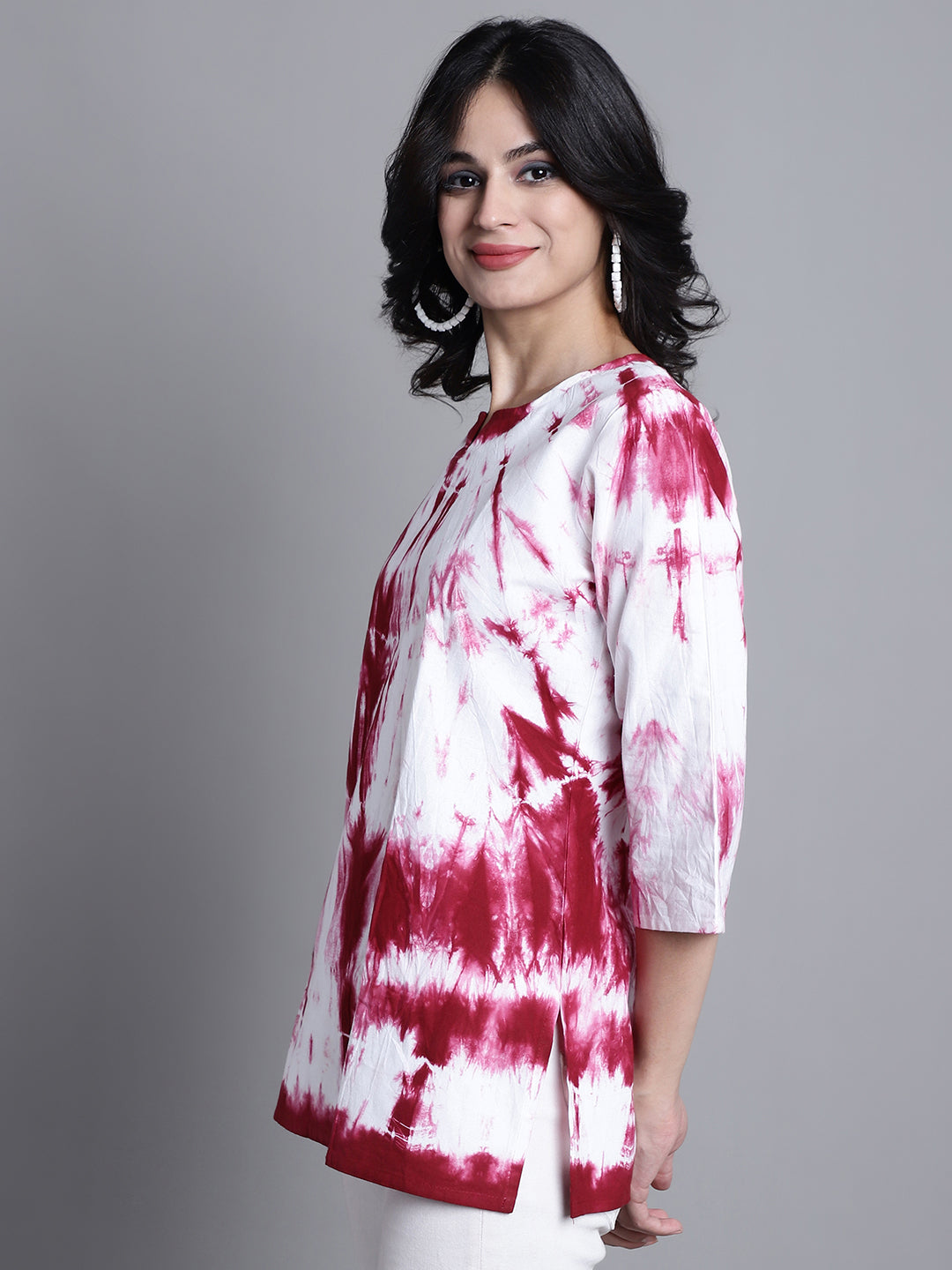 Aawari Women Cotton Tie & Dye Tops