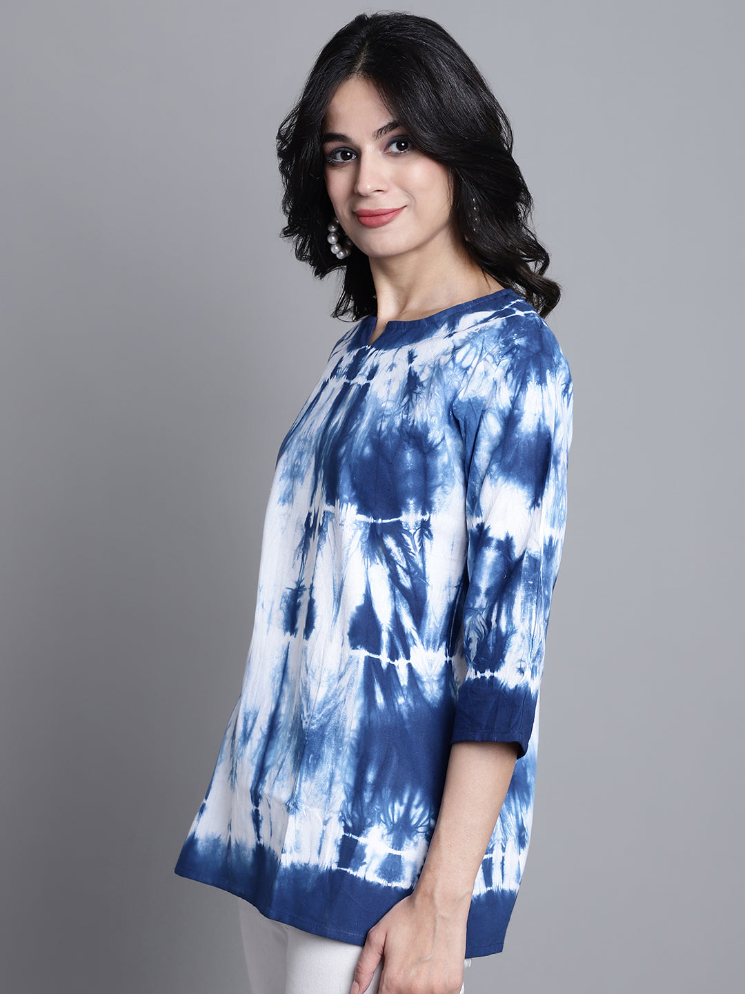 Aawari Women Cotton Tie & Dye Tops