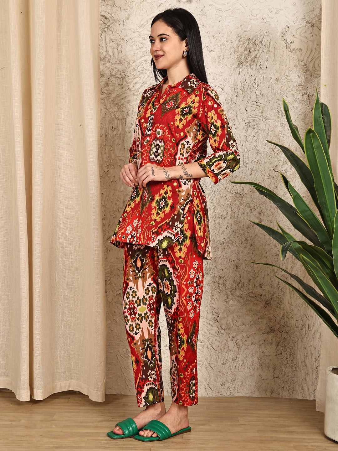 Aawari Cotton Unique Printed Co-ord Set