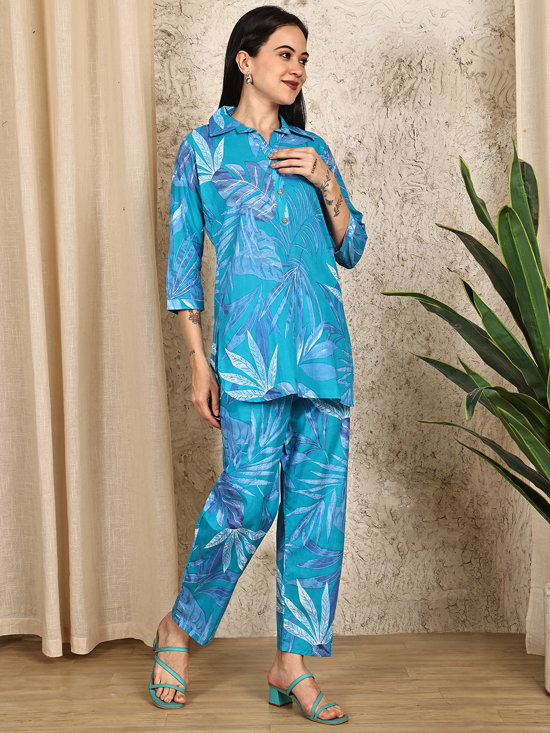 Aawari Cotton Unique Printed Co-ord Set