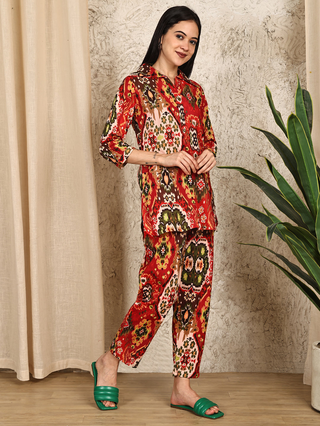 Aawari Cotton Unique Printed Co-ord Set