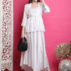 Aawari Women Chanderi Solid Dresses / Western Wear