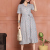 Aawari Cotton Printed Shirt Collar Dresses / Western Wear