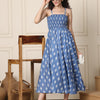 Aawari Silk Unique Printed Spaghetti Strap Dress - Western Wear