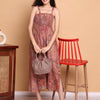 Aawari Cotton Printed Strap Dress - Western Wear