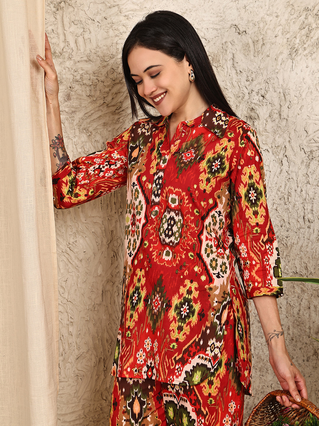 Aawari Cotton Unique Printed Co-ord Set