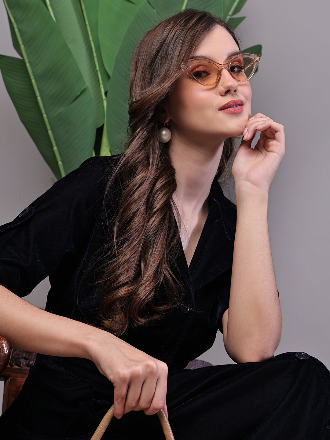 Aawari Black Velvet Button-down Midi Dress for Women - Midi Dresses / Western Wear / Dresses