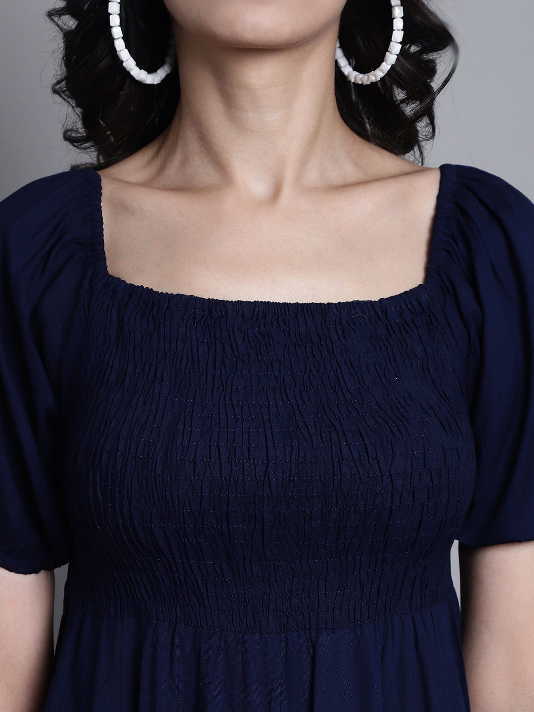 Aawari Women Rayon Solid Elegant Dresses