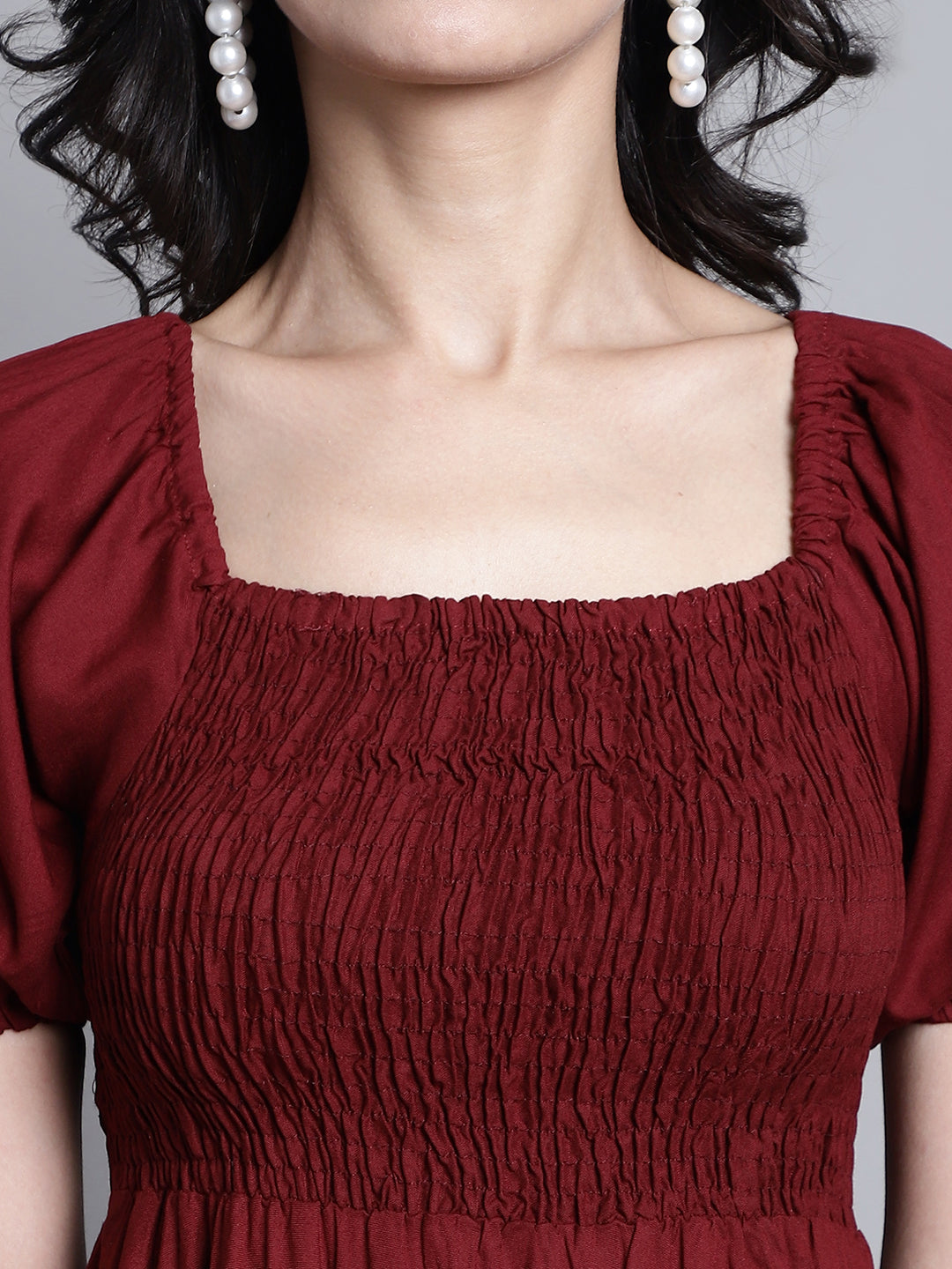 Aawari Women Rayon Solid Elegant Dresses