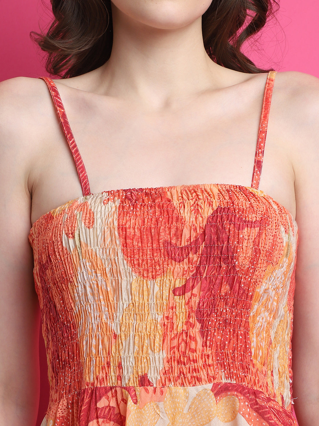 Aawari Women Chanderi Printed Dresses / Western Wear