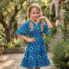 Baby Girls Circular Printed Cotton Kaftan A-Line Dress