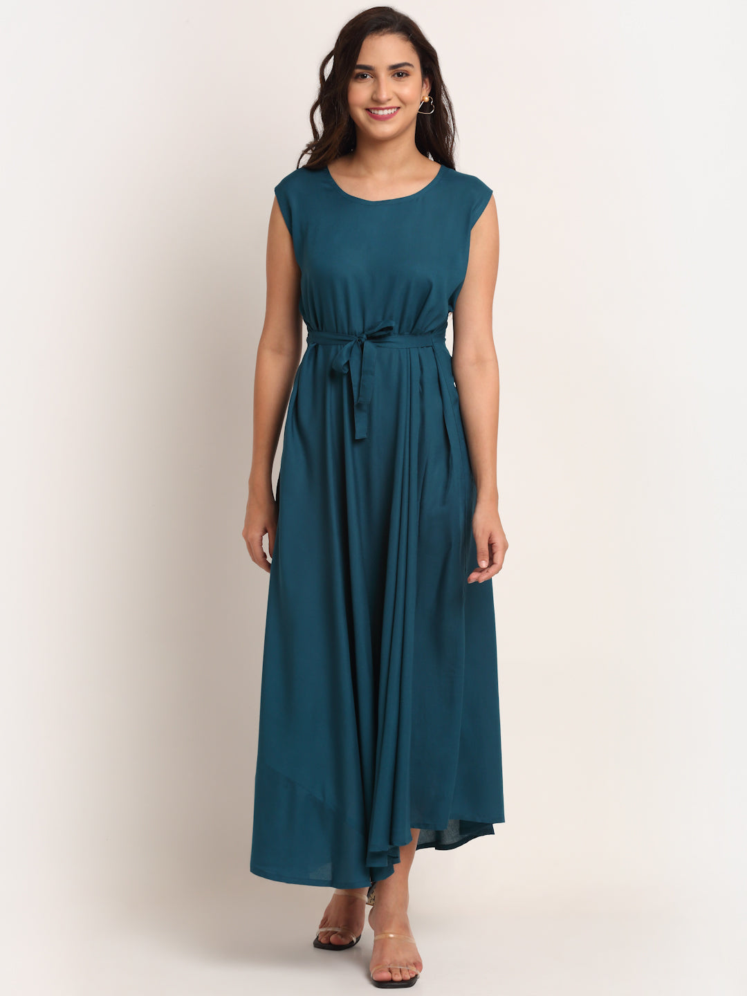 Aawari Fit & Flare Gown ( CERULEAN )