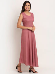 Aawari Fit & Flare Gown ( MAUVE )