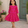 Girls’ Bright Pink Ethnic Twirl Dress