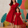 Ruby Grace Mommy & Me Smocked Waist Matching Dress Collection