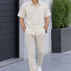 Men's Premium Ivory Cream Poplin Cotton Casual Shirt
